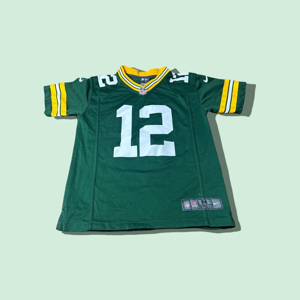 Boys NFL On Field Nike Green Bay Packers Aaron Rodgers Football Jersey Medium